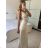 Šaty dlhé letné elegantné na ramienka dámske (S/M ONE SIZE) TALIANSKA MÓDA IMPBB24H6536