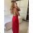 Šaty dlhé letné elegantné na ramienka dámske (S/M ONE SIZE) TALIANSKA MÓDA IMPBB24H6536