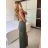 Šaty dlhé letné elegantné na ramienka dámske (S/M ONE SIZE) TALIANSKA MÓDA IMPBB24H6536