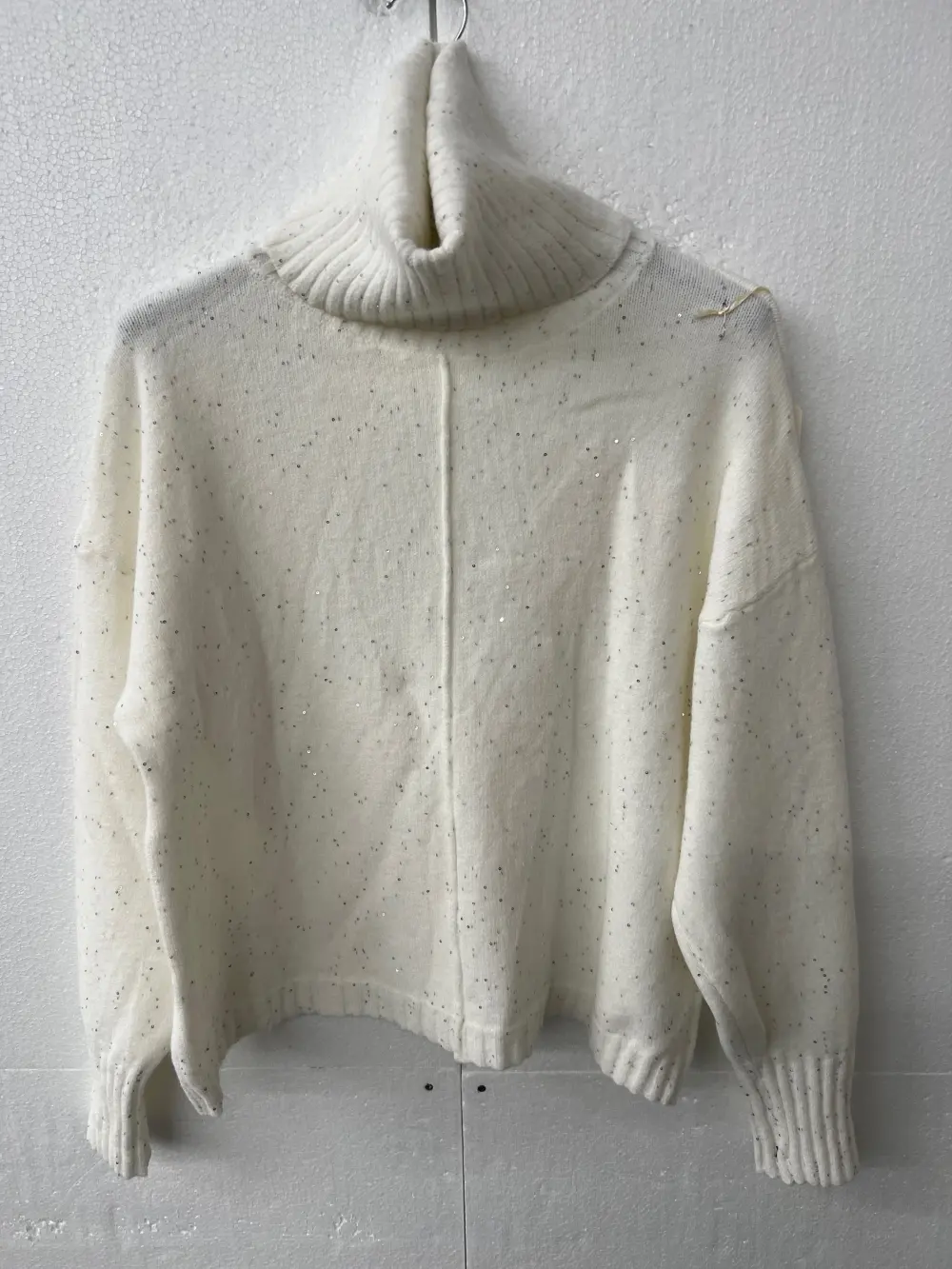Sveter teplý trblietavý s rolákom dlhý rukáv dámsky (S/M/L ONE SIZE) TALIANSKA MÓDA IMPNF2434025