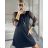 Šaty elegantné s príveskom dlhý rukáv dámske (S/M/L ONE SIZE) TALIANSKA MÓDA IM424NEKLESA/DR S/M/L červená