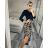 Šaty dlhé elegantný dlhý rukáv dámske (S/M/L ONE SIZE) IMM24M7007-2/DR