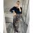 Šaty dlhé elegantný dlhý rukáv dámske (S/M/L ONE SIZE) IMM24M7007-2/DR