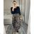 Šaty dlhé elegantný dlhý rukáv dámske (S/M/L ONE SIZE) IMM24M7007-2/DR