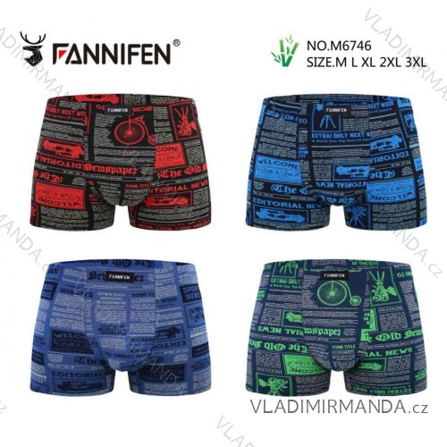 Boxerky bavlnené pánske (M-3XL) PESAIL PES24M6746