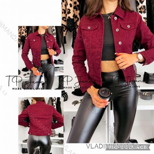 Bunda jeans dlhý rukáv dámska (XS-XL) TP JEANS TPJ241158