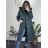 Kabát zimní s kapucí dámská LHD fashion (S-2XL) LHD-2M-033-3/DR L tmavo smaragdová