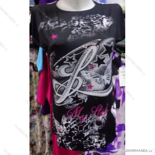 Tričko krátky rukáv dámske (s-2xl) TURECKO moda TM17003
