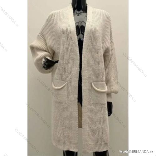 Cardigan pletený dlhý rukáv dámsky (S/M/L ONE SIZE) TALIANSKA MÓDA IMM24M8600
