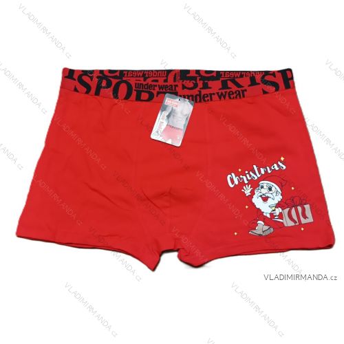 Boxerky veselé vianočné pánske (M-2XL) POĽSKÁ MÓDA DPP24WD304