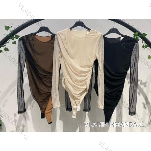 Body elegantný dlhý rukáv dámske (S/M/L ONE SIZE) IMM24M30803