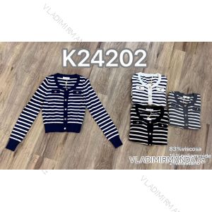 Sveter slabý na gombíky dlhý rukáv dámske (S/M/L ONE SIZE) IMM24M24202