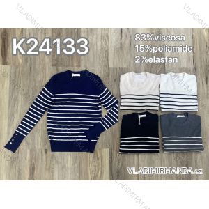 Sveter slabý dlhý rukáv dámsky (S/M/L ONE SIZE) IMM24M24133