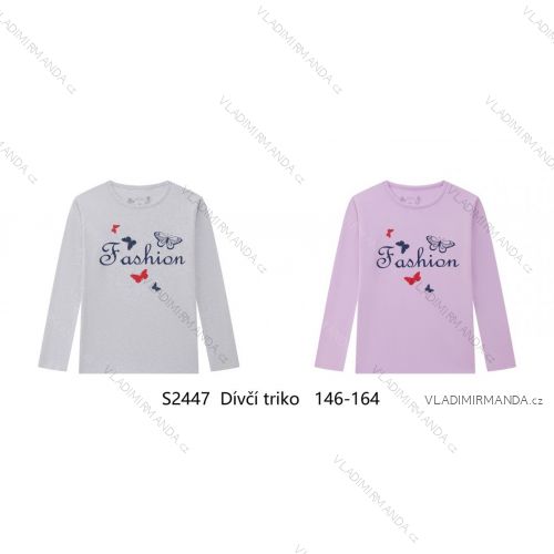 Tričko dlhý rukáv dorast dievčenské (146-164) WOLF S2447