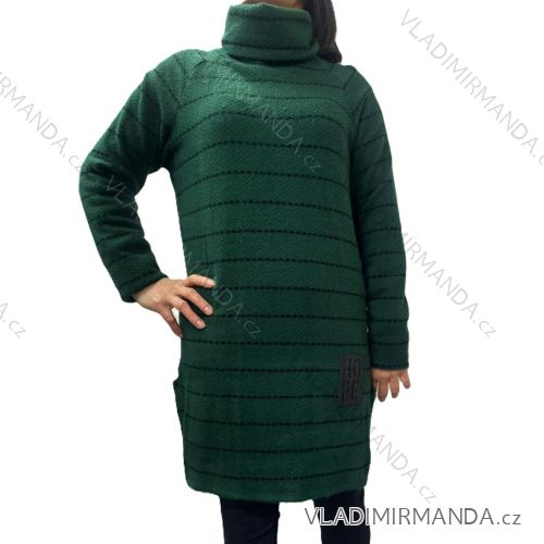 Šaty teplé s rolákom dlhý rukáv dámske (S/M/L ONE SIZE) TALIANSKA MÓDA IMD23816