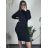 Šaty so svetrom úpletové elegantné na ramienka dámske (S/M ONE SIZE) MB2123CV2625