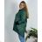 Bunda s kapucňou dámska nadrozmer (3XL/4XL ONE SIZE) TALIANSKA MÓDA IM423683/DUR žlutá 3XL/4XL