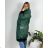Bunda dlhá s kapucňou dámska nadrozmer (2XL/3XL ONE SIZE) TALIANSKA MÓDA IM423WHITNEY/DUR smaragdová 2XL/3XL