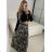Sukňa dlhá s opaskom dámska (S/M ONE SIZE) TALIANSKA MÓDA IMWMY241109