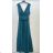 Šaty dlhé trblietavé spoločenské na ramienka dámske (S/M/L ONE SIZE) TALIANSKA MÓDA IMPSH2423584