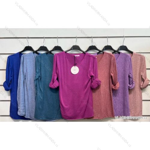 Tunika oversize dlouhý rukáv dámska (S/M/L ONE SIZE) TALIANSKA MÓDA IMPSH241202