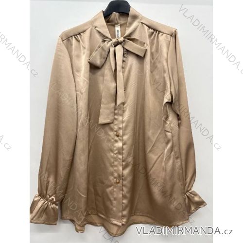 Košeľa oversize dlhý rukáv dámske (S/M ONE SIZE) TALIANSKA MÓDA IMPSH2421060