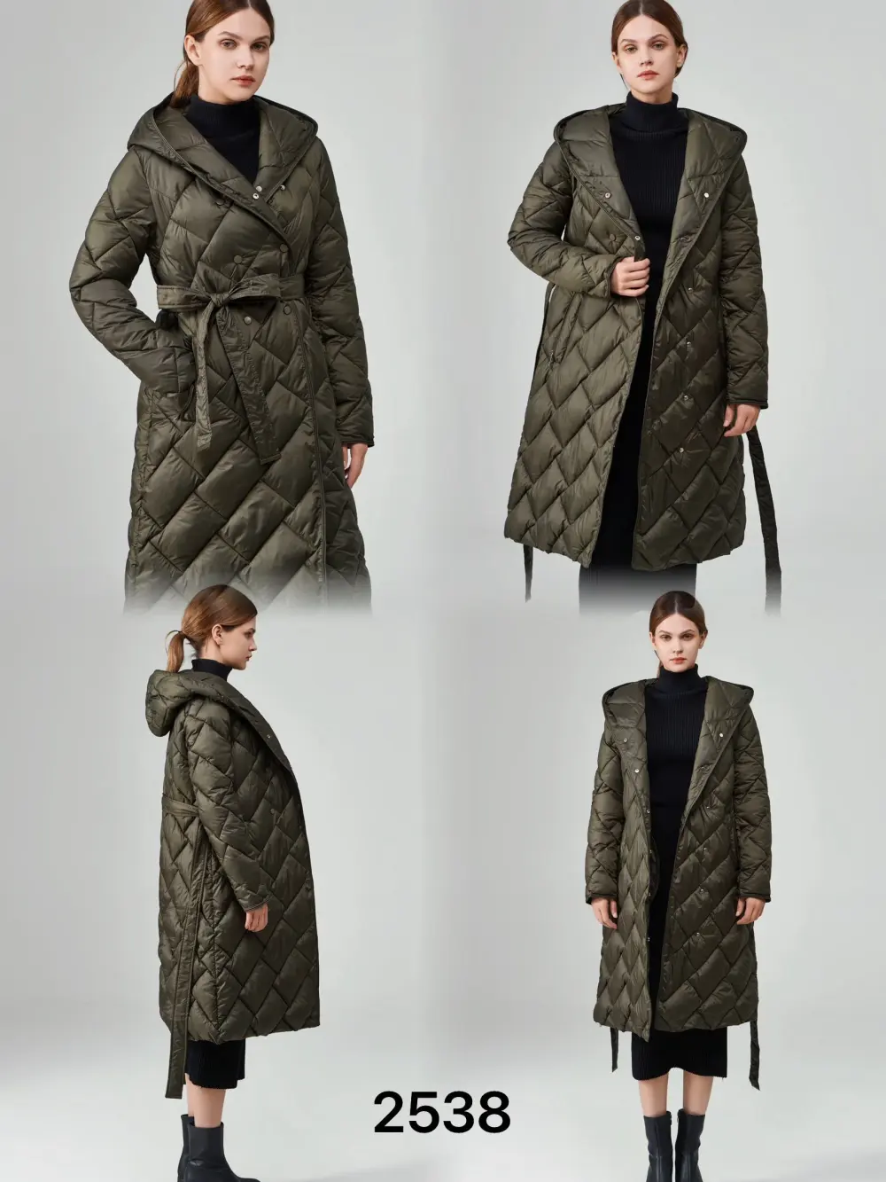 Kabát slabý s opaskom dlhý rukáv dámsky (S-2XL ONE SIZE) TALIANSKA MÓDA IMPNF242538 _vypíšte do poznámky S