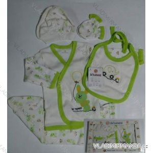 Komplet (5 ks) dojčenský dievčenský a chlapčenský (0-6 mesiacov) výroba v Turecku 0536
