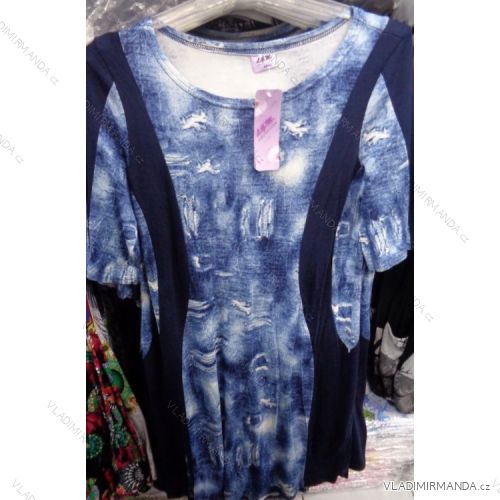 Minišaty tunika predĺžená Kr. rukáv dámska nadrozmerná (l-4XL) LGM POĽSKO LGM1961