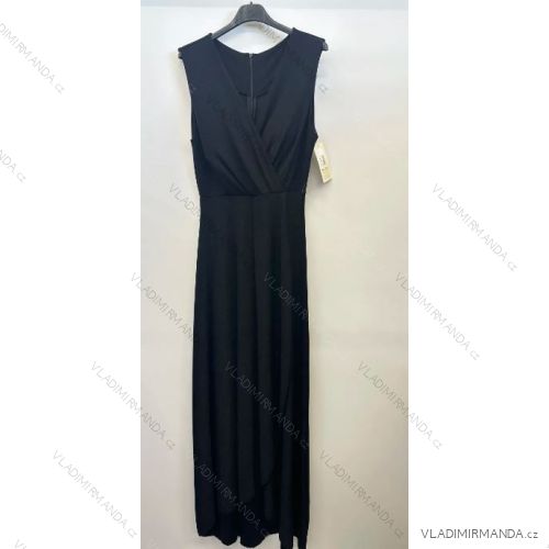Šaty dlhé spoločenské na ramienka dámske (S/M ONE SIZE) TALIANSKA MÓDA IMPSH24V6665