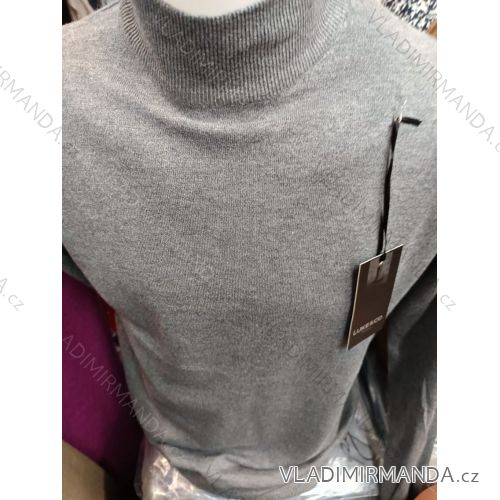 Sveter upletový tenký rolák stojaciek dlhý rukáv pánske (S-2XL) ROLPANJ-663