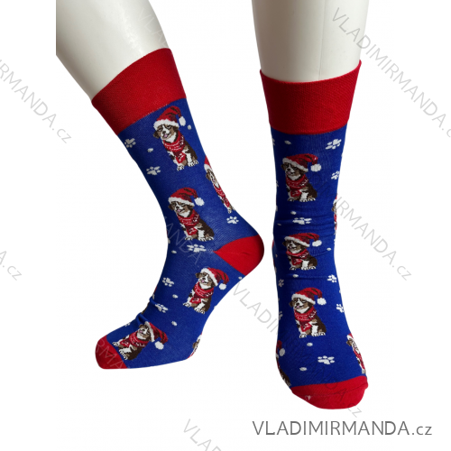 Ponožky veselé vianočné pánske (41-43,44-46) POLSKÁ MÓDA DPP24BIGL