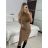 Šaty úpletové s rolákom krátky rukáv dámske (S/M ONE SIZE) TALIANSKA MÓDA IMWGR23FG55872-2