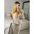 Sveter úpletový dlhý rukáv dámsky (S/M ONE SIZE) TALIANSKA MÓDA IMSN24BL050