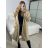 Kabát baránkový s kapucňou dlhý rukáv dámsky (S/M/L ONE SIZE) TALIANSKA MÓDA IMWDD24257