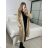 Kabát beránkový s kapucí dlouhý rukáv dámský (S/M/L ONE SIZE) ITALSKÁ MÓDA IMWDD24257/DU -   biela -   S/M/L