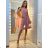 Šaty elegantné letné bez rukávov dámske (S/M/L ONE SIZE) TALIANSKA MÓDA IM322SIMONE/DR zelená S/M/L