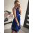 Šaty elegantné letné bez rukávov dámske (S/M/L ONE SIZE) TALIANSKA MÓDA IM322SIMONE/DR zelená S/M/L