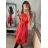 Šaty elegantné letné bez rukávov dámske (S/M/L ONE SIZE) TALIANSKA MÓDA IM322SIMONE/DR zelená S/M/L