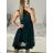 Šaty elegantné letné bez rukávov dámske (S/M/L ONE SIZE) TALIANSKA MÓDA IM322SIMONE/DR zelená S/M/L