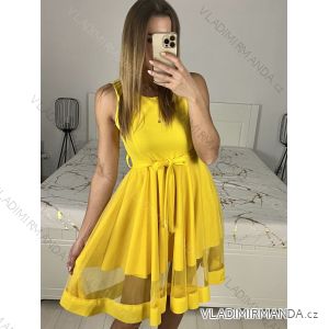 Šaty elegantné letné bez rukávov dámske (S/M/L ONE SIZE) TALIANSKA MÓDA IM322SIMONE/DR
