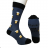 Ponožky veselé obrázkové slabé pivné CRAZY SOCKS (40-43,44-46) POLSKÁ MÓDA DPP21255/DR  žlutá