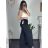 Nohavice dlhé letné dámske (S/M/L ONE SIZE) TALIANSKA MÓDA IMD23417/DUR M/L čierna