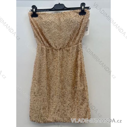 Šaty elegantné trblietavé  bez rukávov dámske (S/M ONE SIZE) TALIANSKA MÓDA IMPSH2425690