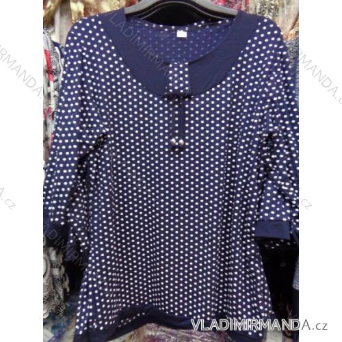 Tričko 3/4 rukáv dámske nadrozmerné (50-54) KLAUDIA polski moda PM117013