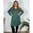Šaty elegantný dlhý rukáv dámske nadrozmer (54/56/58 ONE SIZE) TALIANSKA MÓDA IM424STAR