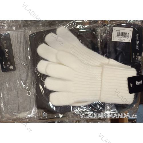 Rukavice pletené prstové dámske (ONE SIZE) sandrou SAN24ER-2203