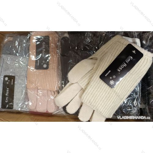 Rukavice pletené prstové dámske (ONE SIZE) sandrou SAN24001