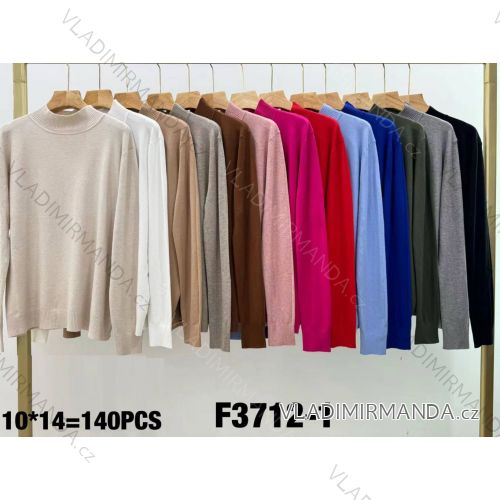 Sveter s rolákom dlhý rukáv dámsky (S/M/L ONE SIZE) TALIANSKA MÓDA IMWK24F3712-1