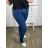 Rifle jeans dlhé dámske (nadrozměr 30-42)  MISS CURRY MA124MD6979-3/DR 42 modrá